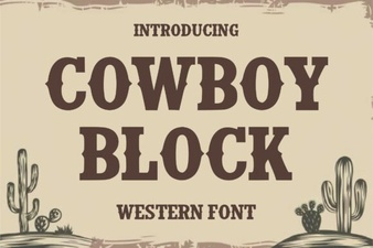 Bring Projects to Life with Cowboy Block Font