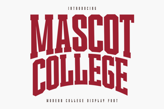 Designing with the Official Mascot College Font