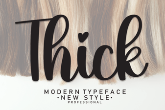 Thick Fonts: Bold Design for Modern Projects