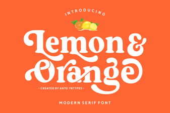 Fresh Citrus Fonts for Web Design Projects